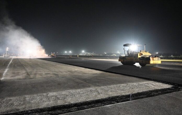 Vizag Airport resurfacing